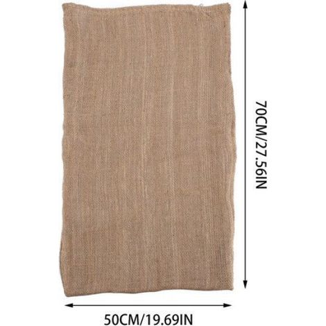1 Sac de rangement, toile de jute naturelle, grande capacité, pour pommes de terre, légumes et jardinage (1/5)