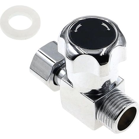 Vanne de commande thermostatique pour chauffe-eau électrique instantané, réglage efficace de la température et du débit, design robuste en métal et plastique, argenté (1/5)