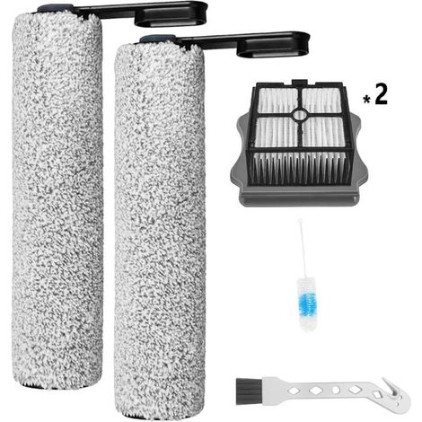 Replacement brush roll and HEPA filter for Tineco Floor One S5 / S5 Pro / S5 Pro 2 / S5 Extreme wet and dry vacuum cleaners, 2 brush rolls + 2 filters + 2 cleaning brushes (1/4)