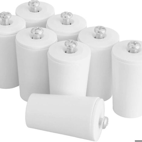 Fermaporta in PVC per tapparelle - Confezione da 8 pezzi - Bianco - 40 mm - Resistente ai raggi UV - Installazione rapida (1/4)