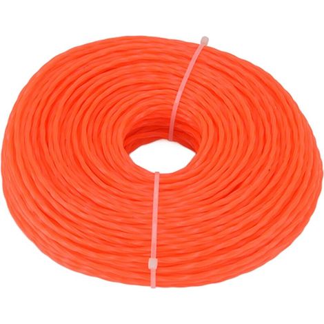 Jeffergarden Cordon de Débroussailleuse en Nylon de 3,0 Mm, Ligne de Débroussailleuse Torsadée de 85 M de L, Haute Performance de Coupe et Résistance aux Dommages, pour Tondeuses et Débroussailleuses (1/5)