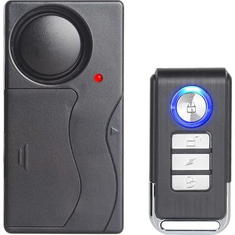Alarme Antivol sans Fil, 110dB Sensibilité Forte Capteur De Mouvement Réglable Système De Sécurité Antivol pour Porte Fenêtre Vélo Moto