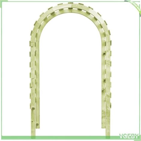 Pergola de jardin - FAFEICY - 49040 - Pin imprégné - 130x60x230 cm - Résistante aux intempéries (1/4)