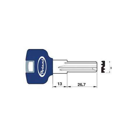 CHIAVE GREZZA PROFILO PIATTO 3400.K.B R1 - 10 pezzi POTENT