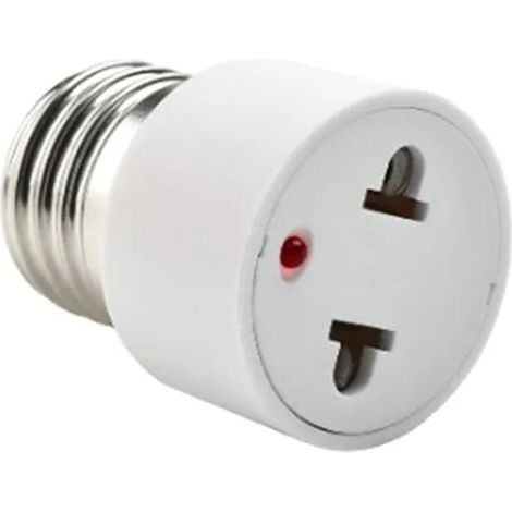 Adaptador de toma E27 a enchufe estadounidense/europeo (1/5)