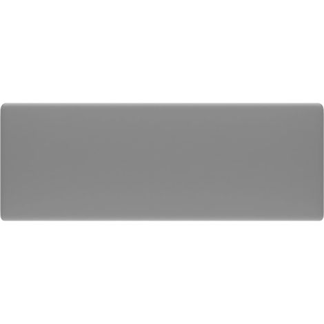 Lavabo carré à trop-plein Gris clair mat 41x41 cm Céramique