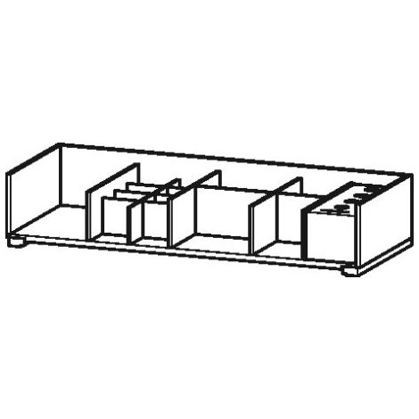Sistema d'arredo Duravit per mobili di larghezza 98,4 cm, senza foro per sifone UV98570, Colore (anteriore/corpo): acero massiccio - UV985707878 (1/2)
