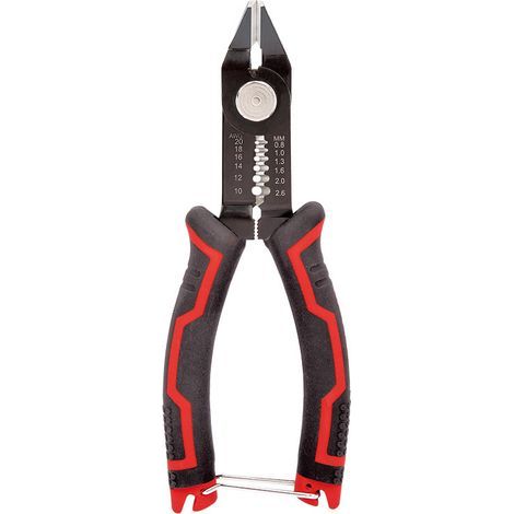 Lntyq Pince Coupante Electricien, Pince à Dénuder Multifonction 3 en 1, Pince Coupante Diagonale et Precision, Pince pour Dénuder et Couper Câbles 20-10 AWG pour Usage Domestique ou Electricien (1/4)