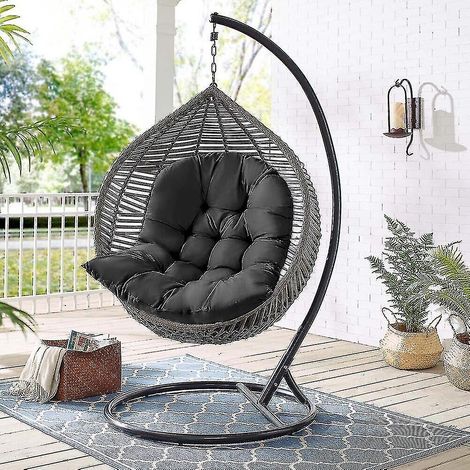 Coussin d'assise épais pour balancelle suspendue d'intérieur ou de jardin (coussin d'assise uniquement)