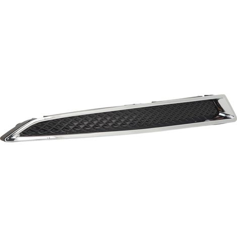 Baguette de finition inférieure droite pour phare de Ford Kuga S SUV (quatre portes, modèles 2013-2016), finition argentée, structure en maille noire, référence : CJ5Z13008C 1800713 (1/5)