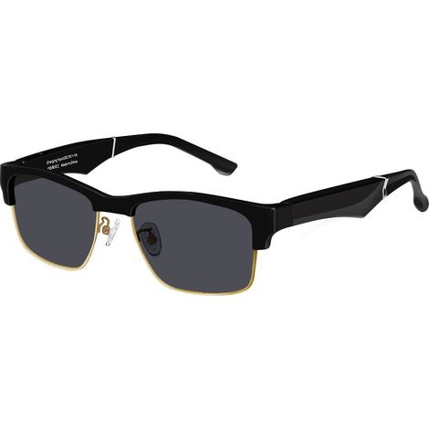 1 paire lunettes audio directionnelles, à conduction osseuse, Bluetooth, pour appels téléphoniques, avec verres anti-lumière bleue (1/5)