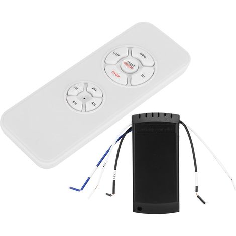 Kit de Télécommande de Ventilateur de Plafond à 3 Vitesses, Interrupteur de Lumière de Ventilateur sans Fil RF433 avec Récepteur, Fonction de Synchronisation, pour Lumières de (1/5)