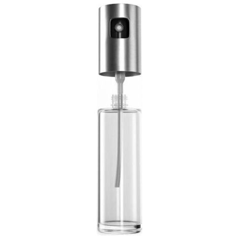 100ml Oil Spray Bottle - Cooking Oil Spray - Air Fryer and Grill Accessory - Refillable Bottle for Oil and Vinegar - Glass and Stainless Steel (1/4)