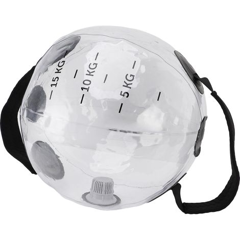 Sac lesté pour l'eau, capacité 20 kg, transparent, lesté et élastique, en PVC. (1/5)