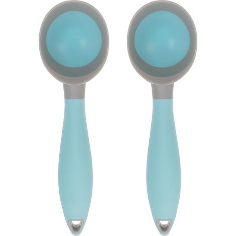 Set mit 2 ergonomischen Fruchtlöffeln aus Gummi für Obstbällchen (1/5)