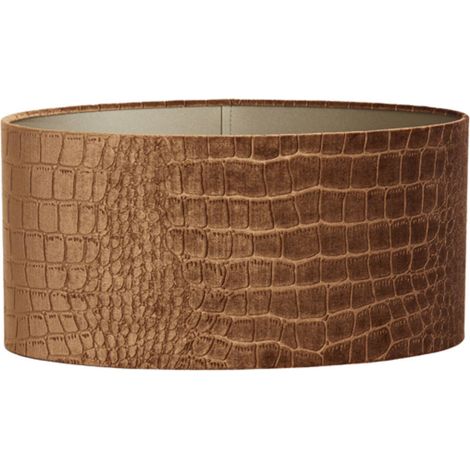 Light & Living - lampenschirm - Praya - braun - textil - E27 -