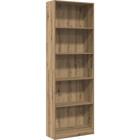 Librería Artisan Roble 60x24x176 cm Madera de ingeniería vidaXL