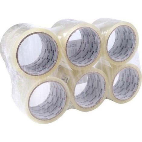 Transparenter Klebeband 72 mm x 60 Yards Pack à 6