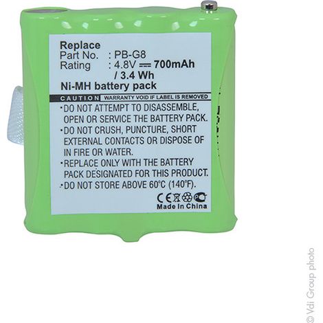 NX - Batterie talkie walkie 4.8V 700mAh - PB-G8PBG8