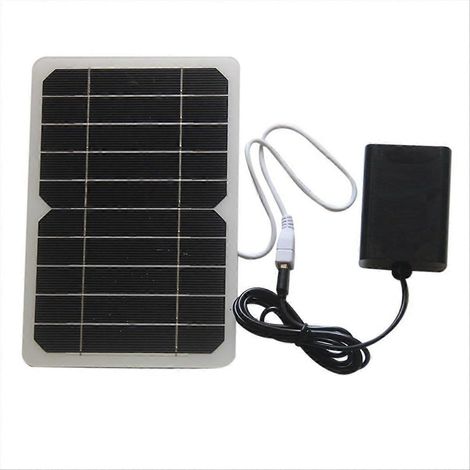 Aérateur solaire pour bassin avec pompe à air, pompe à air solaire pour aquarium, pompe solaire pour bassin, pompe solaire pour fontaine à oxygène (1/5)