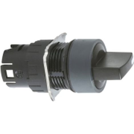 Cabeza selector NEGRA SCHNEIDER 2 posiciones, diseño compacto y fácil instalación.