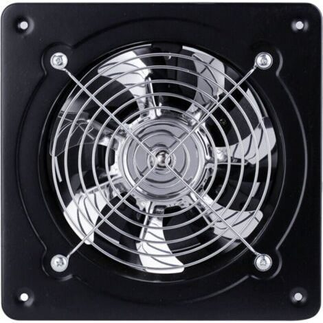 Ventilateur d'Extraction 6 Pouce Extracteur d'Air Ventilation Murale Silent Salle de Bain Garage Cuisine 40W 220 V Ventilo 600m³ / H Débit d'Air (1/5)