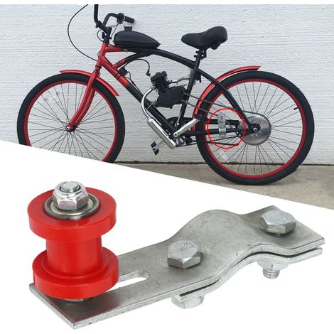 Galet tendeur de chaîne pour vélos 49cc, 66cc et 80cc, vélos motorisés, rouge. (1/5)