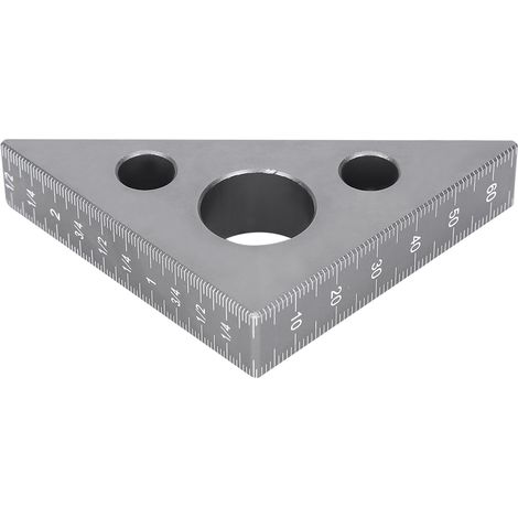 Équerre de menuiserie en alliage d'aluminium givré 45°/90° pour angles droits (1/5)