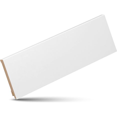 KGM Sockelleiste Modern weiß lackiert Kiefer Massivholz 16x95mm