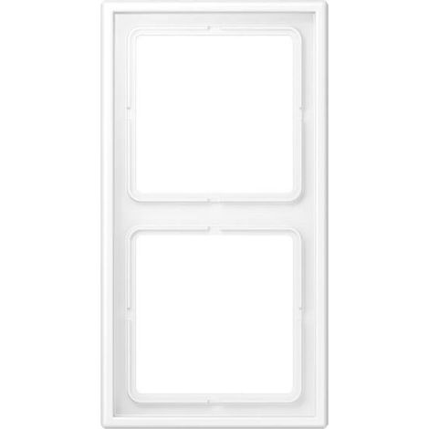 cadre - 2 postes - ls - blanc mat - jung ls990 ls982wwm