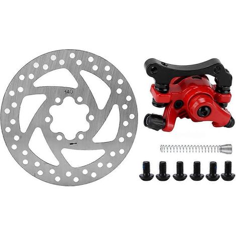 Kit d'étrier de frein à disque 140 mm, 6 trous, en alliage d'aluminium résistant à l'usure, pour trottinette électrique (1/5)