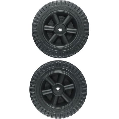 Lot de 2 roues de rechange pour barbecue à gaz et autres marques de 150 cm (noir) (1/5)