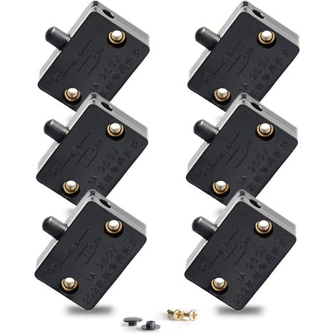 Automatic Cabinet Door Switch, Automatic Lighting Switch for Cabinets, Furniture Countertop Light Switch, 6 Pieces