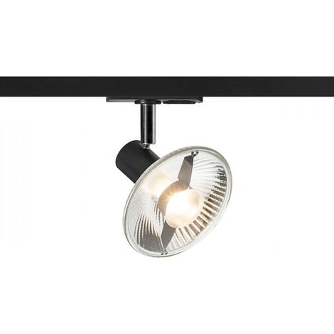 Faretto TRICA per binario monofase Nero 230V GU10 50W