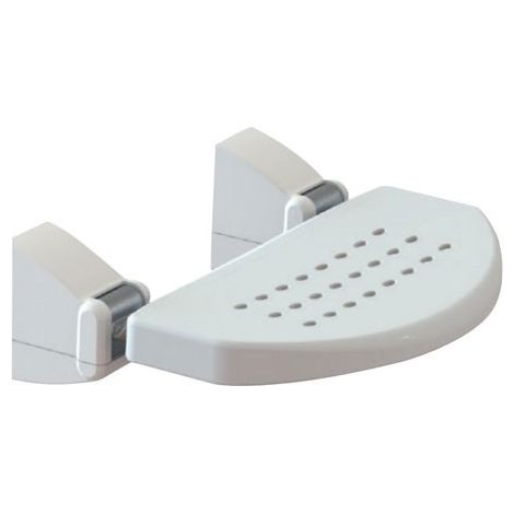 Sedile Doccia A Muro Ribaltabile "Facile" Antiscivolo Bianco - P.30,5 X L.39 Cm (1/2)