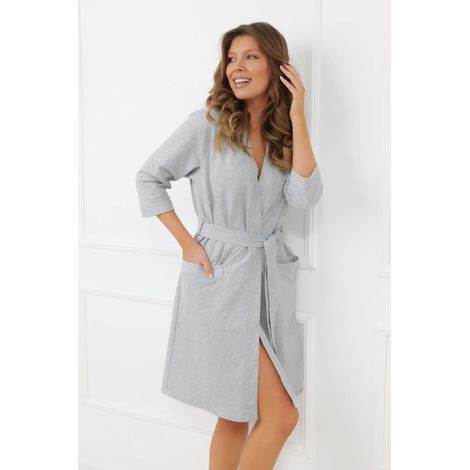 Peignoir Karla pour femme, manches 3/4, taille S (1/3)
