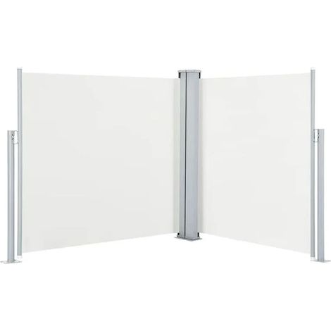 Store latéral rétractable, beige, 120 x 600 cm (1/5)