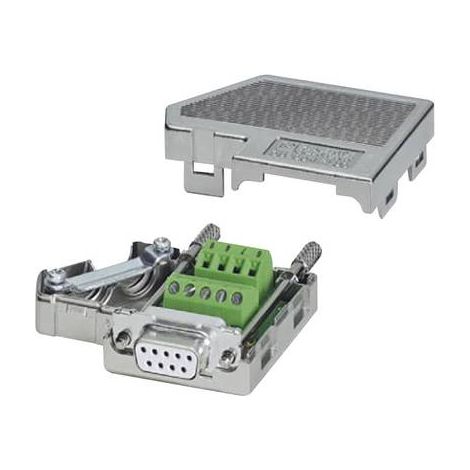 Connecteur Sub-D Femelle Phoenix Contact 9 voies Montage sur câble 35 ° ( Prix pour 1 ) (1/2)