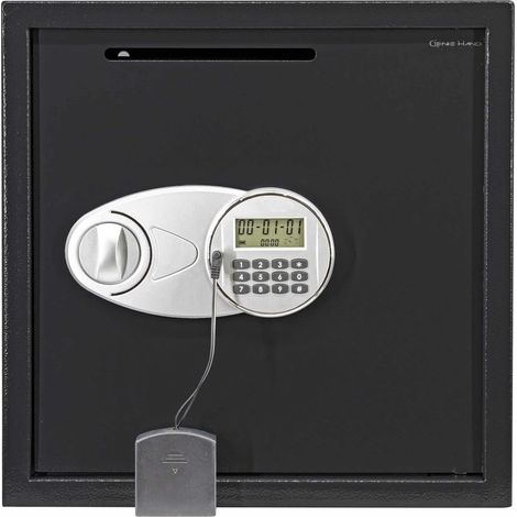 Genie Hand – Cassaforte di Deposito con Serratura B-Class, Anti Bounce System, Display Digitale e Alimentore Esterno di Backup (Grande)