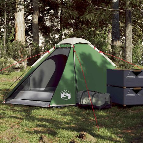 vidaXL Tente de camping à dôme 2 personne vert imperméable (1/5)