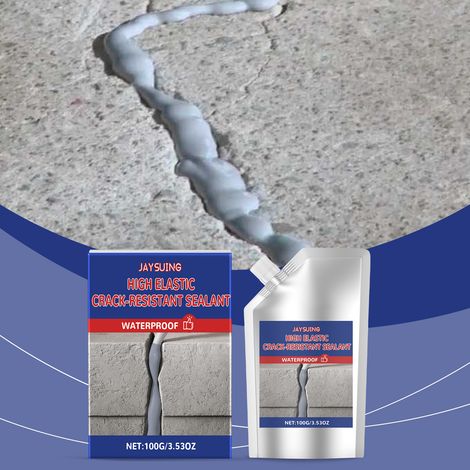 Wasserabweisendes Dichtmittel für Betonrisse, auslaufsicher und abriebfest, auch geeignet zum Abdichten und Vorbeugen von Undichtigkeiten in Fliesenrissen – 100 g -- BIEMMEDUE (1/5)