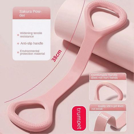 Rosa elastischer Damengürtel mit offenem Rücken, schulterfrei, Rückenaccessoire, mit acht Buchstaben (1/5)