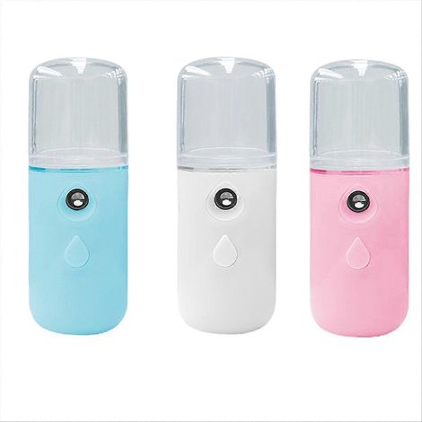 Mini-USB-wiederaufladbarer Feinnebelzerstäuber, tragbares Nano-Sprühgerät (1/5)