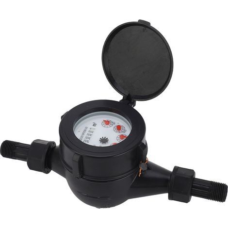 DN15 dry flow water meter, indoor and outdoor use, 15mm magnetic coupling transmission, corrosion resistant (1/5)
