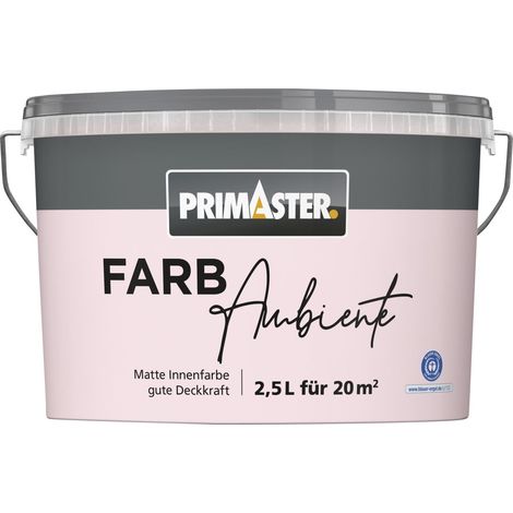 Primaster Farbambiente Wandfarbe matt rose 2,5 L Wandfarbe (1/2)