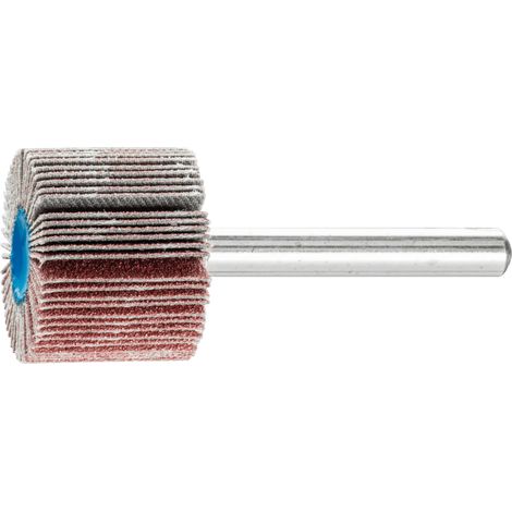PFERD TOOLS Korund Fächerschleifer F Ø 25x20mm Schaft-Ø 6 mm A120 für Feinschliff und Finish 10 Stk