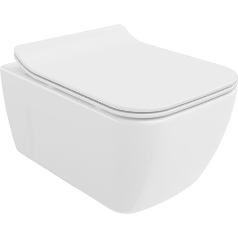 Mexen Margo cuvette WC sans bride avec siège slim et système de descente douce, en duroplast, blanc - 30420800 (1/5)