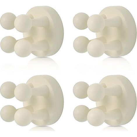 4er-Pack Silikon-Zahnbürstenhalter, multifunktional, wasserdicht, selbstklebend