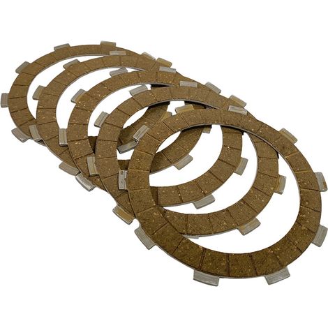 Motorcycle clutch discs, compatible with Blackbird 250 and Italika Vortex 250 clutches. (1/4)