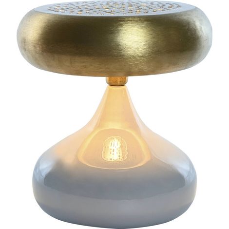 Lampe de table métal gris doré design moderne élégant - Gris métallisé doré élégant (1/5)
